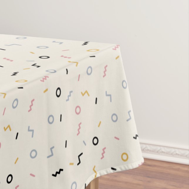 Re-Squiggle-Muster Tischdecke (Beispiel)