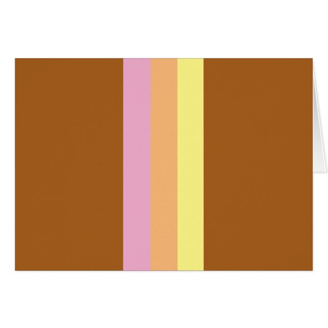 Re Streifen Leere Karten (Orange Multi) (Vorderseite (Horizontal))