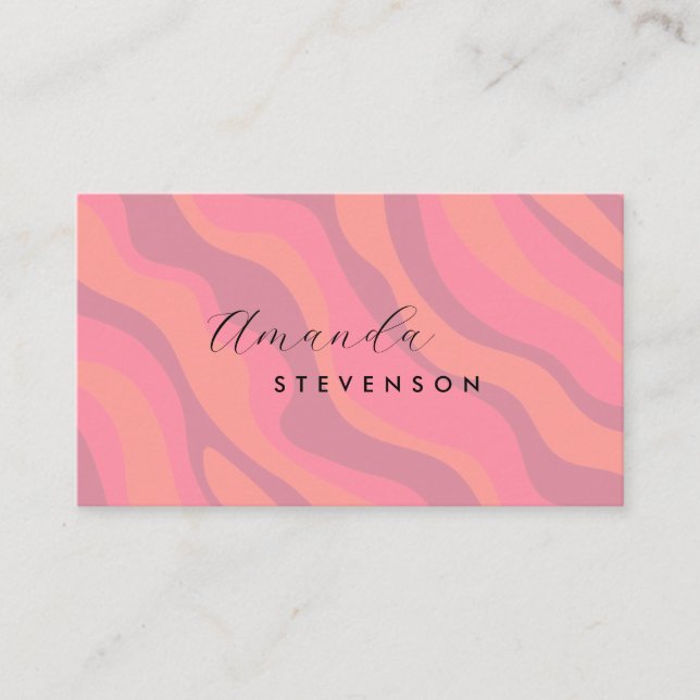 Re-Wavy-Muster Visitenkarte (Vorderseite)