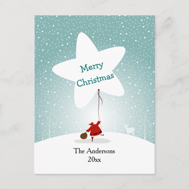 Reach Star Christmas Postcard Postkarte (Vorderseite)