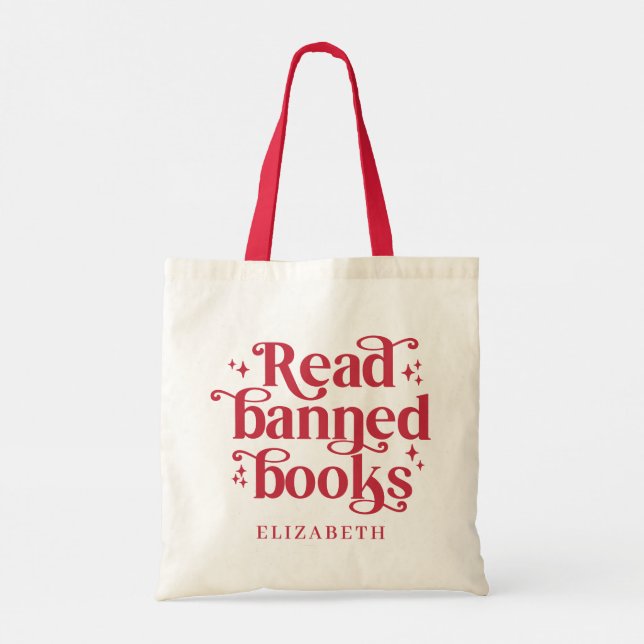 Read Banned Books Book Lover's Gift Tragetasche (Rückseite)