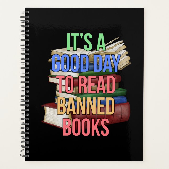 Read Banned Books Librarian Bookworm Book Reader Planer (Vorderseite)
