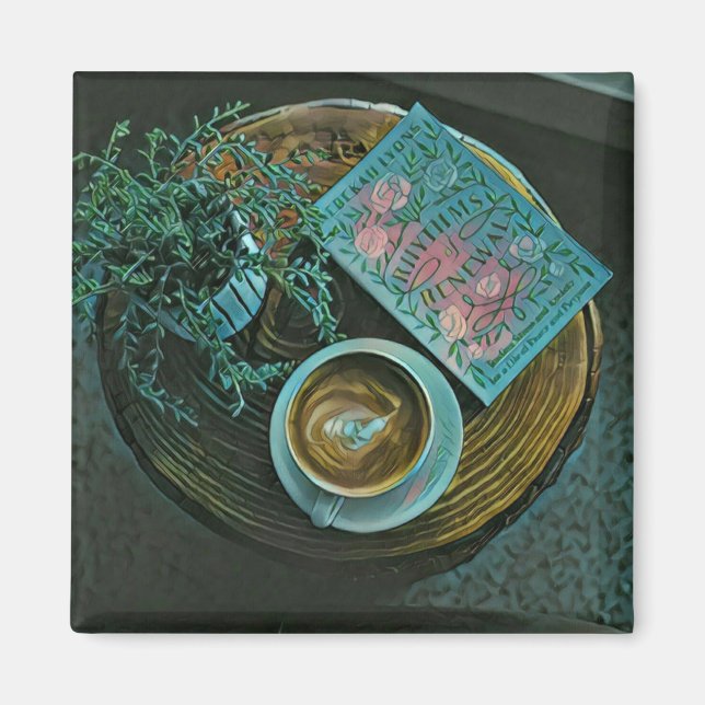Read Books, Drink Coffee Magnet (Vorne)