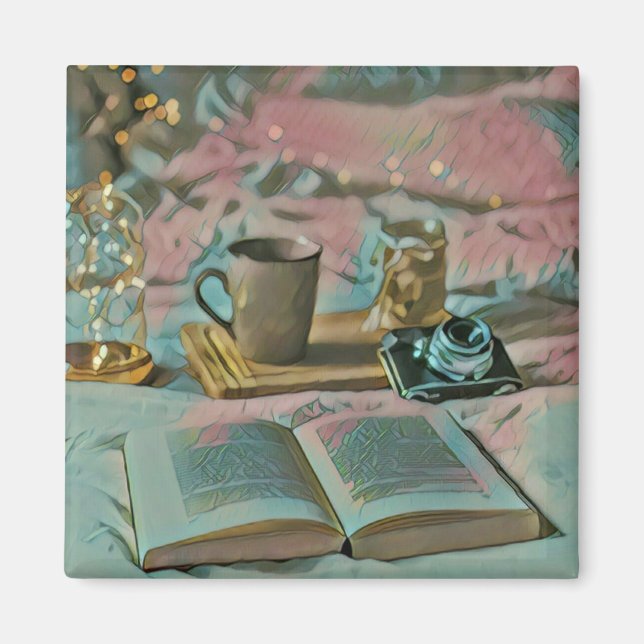 Read Books, Drink Coffee Magnet (Vorne)