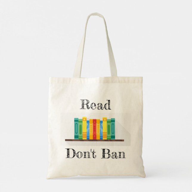 Read Don't Ban Tote Bag Tragetasche (Rückseite)