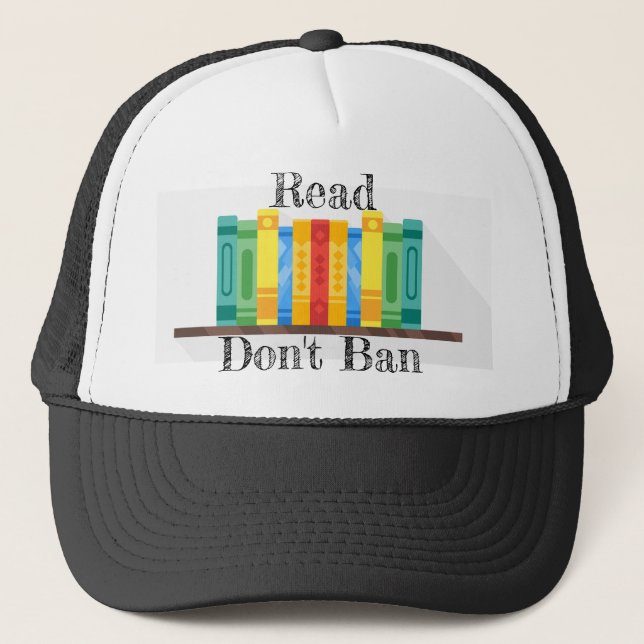 Read Don't Ban Trucker Hat Truckerkappe (Vorderseite)