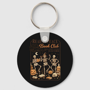 Read in Peace Book Club Spooky Leser Halloween O Schlüsselanhänger