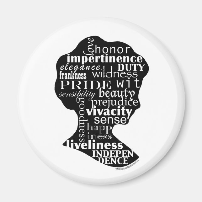 Read Jane Austen Cameo Magnet (Vorne)