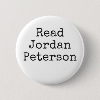 Read Jordan Peterson Black & White Button