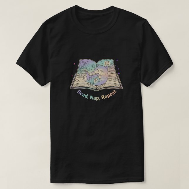 READ, NAP, REPEAT T-Shirt (Design vorne)