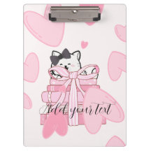 Read, Write, Love – Cat & Book Clipboard