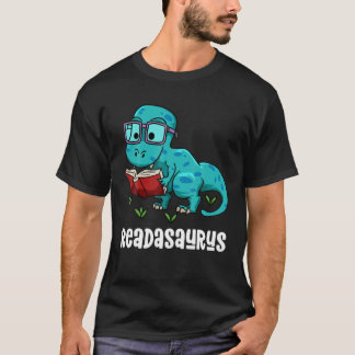 Readasaurus Funny Reading Dinosaur Bookworm Buch R T-Shirt