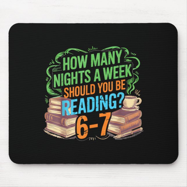 Reading 67 Meme Englieacher Funny 67 Librarian  Mousepad (Vorne)