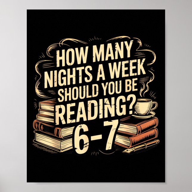 Reading 67 Meme Englieacher Funny 67 Librarian  Poster (Vorne)