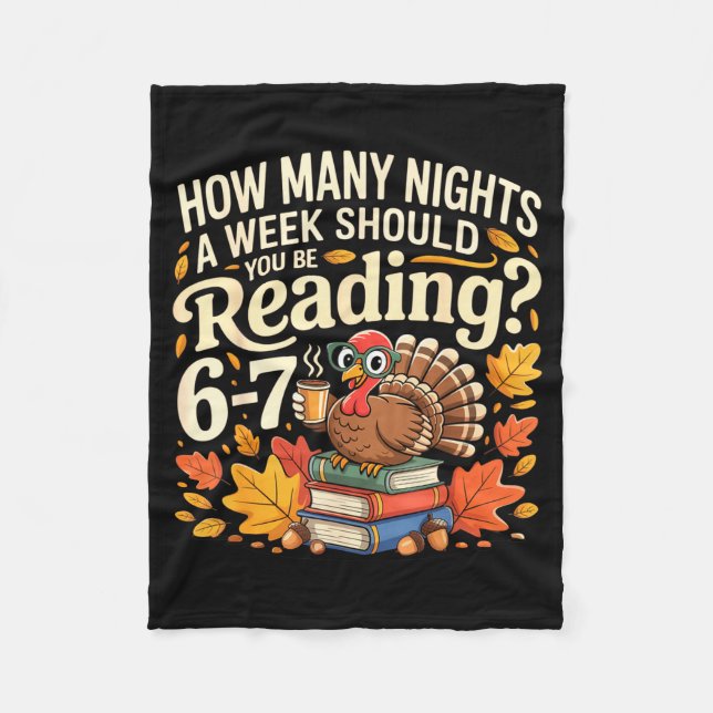 Reading 67 Meme Englieacher Funny 67 Turkey  Fleecedecke (Vorderseite)