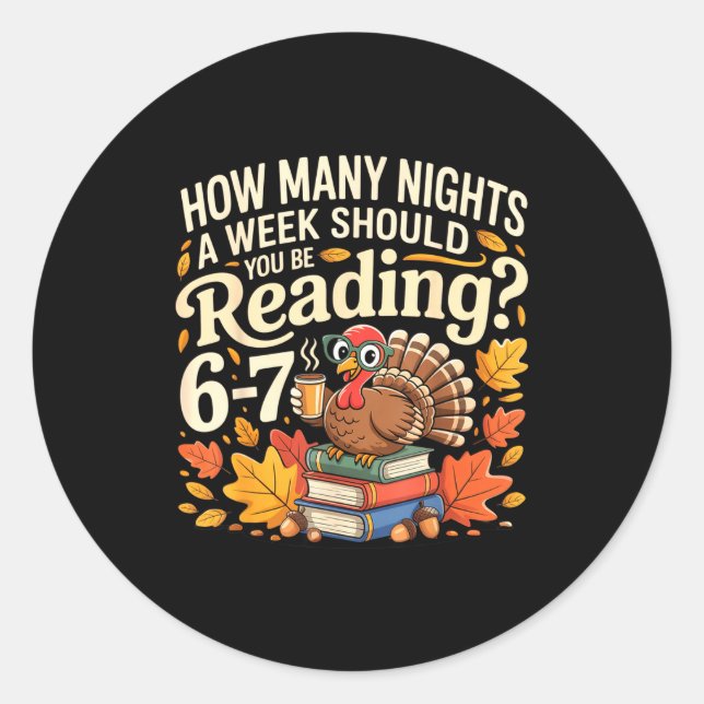Reading 67 Meme Englieacher Funny 67 Turkey  Runder Aufkleber (Vorderseite)