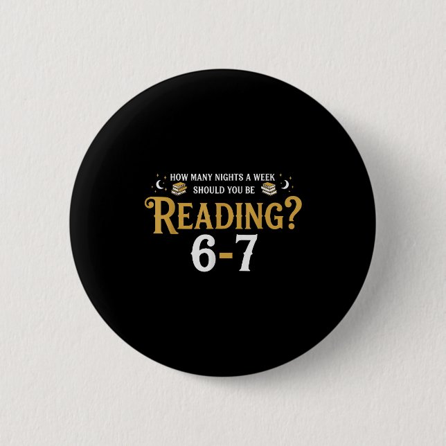 Reading 67 Meme Teacher School Librarian Englieach Button (Vorderseite)