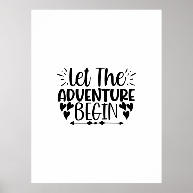 Reading Art Let The Adventure Begin Poster (Vorne)