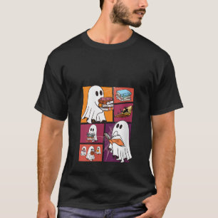 Reading Books Retro Groovy Spooky Rea T-Shirt