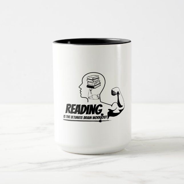 Reading = Brain Gains Mug (Centre)