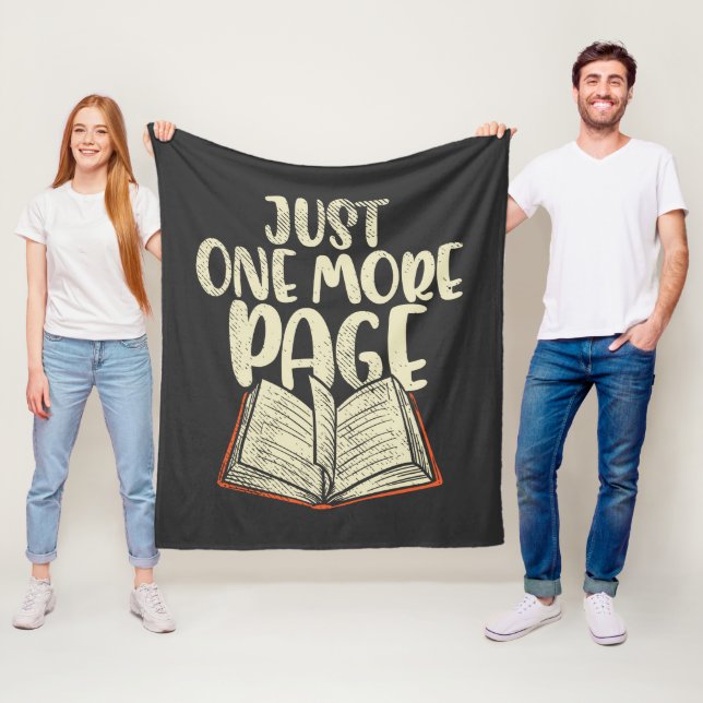 Reading Club nur noch eine Seite Fleecedecke (Beispiel)