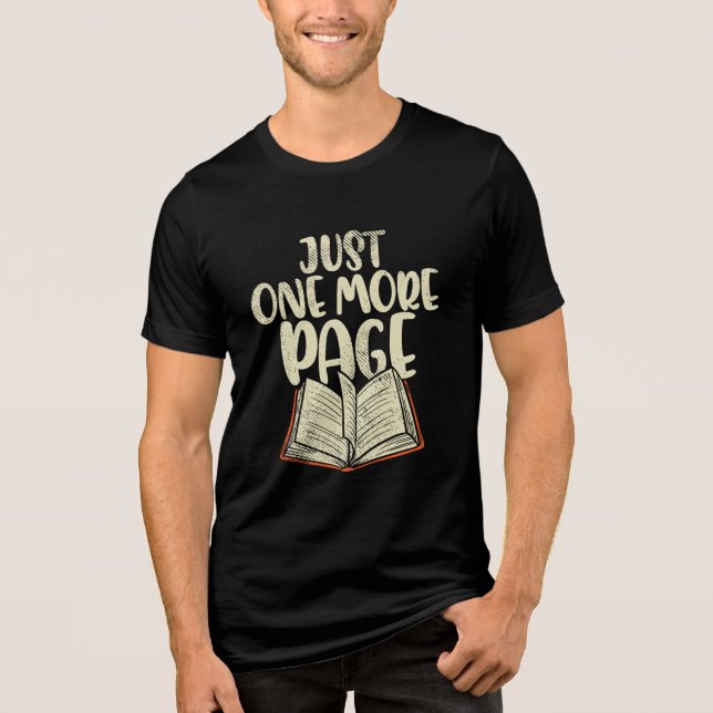 Reading Club nur noch eine Seite Tri-Blend Shirt (Vorderseite)