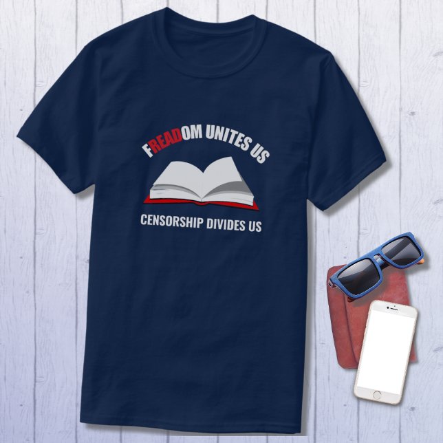 Reading Freedom Red White Blue T-Shirt (Von Creator hochgeladen)