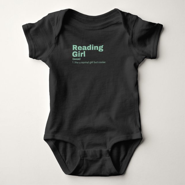 Reading Girl - Reading Baby Strampler (Vorderseite)