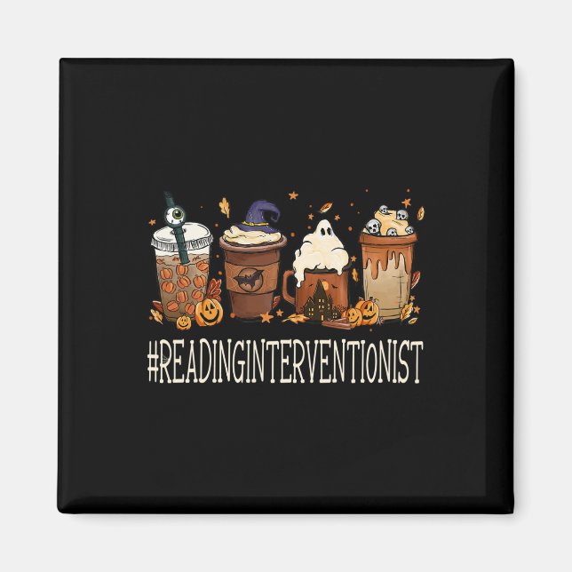 Reading Interventionist Horror Fall Kaffeehaus Magnet (Vorne)