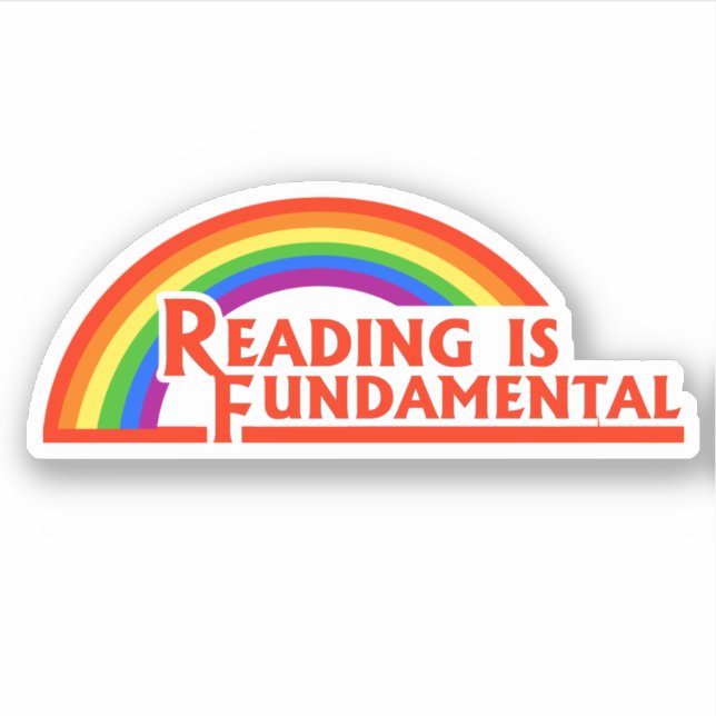 Reading is fundamental aufkleber (Vorderseite)