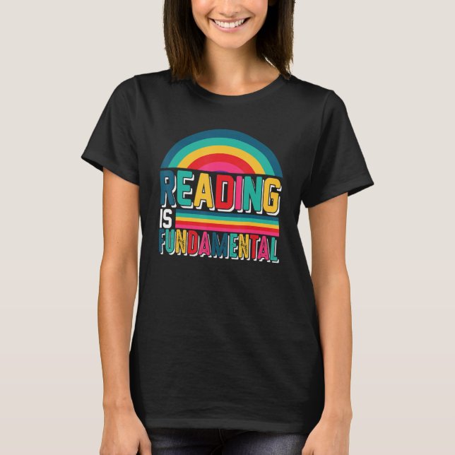 Reading is Fundamental Poetry, Bookworm And Book R T-Shirt (Vorderseite)