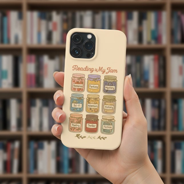 Reading Is My Jam Cute Book Lover Genre Jars  Case-Mate iPhone Hülle (Von Creator hochgeladen)