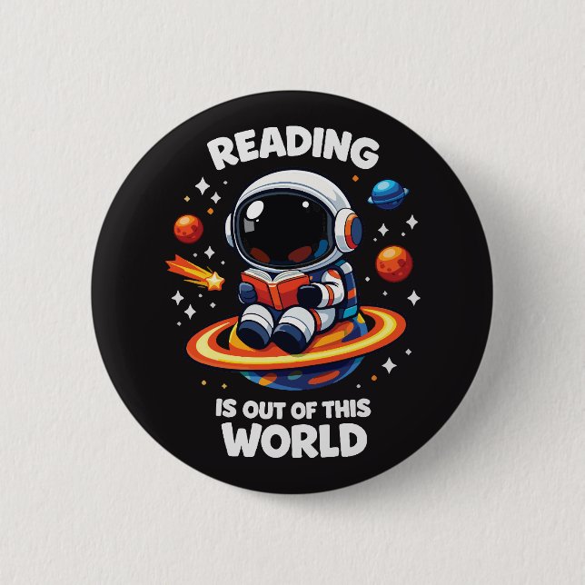 Reading is out of this world button (Vorderseite)