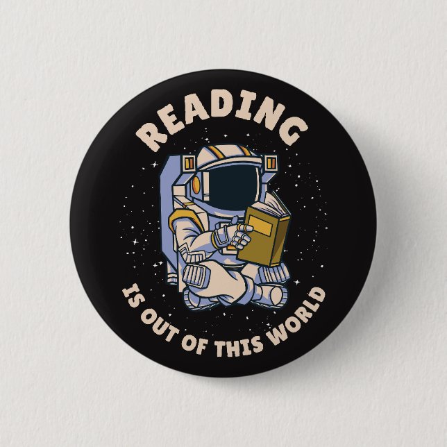 Reading Is Out Of This World Button (Vorderseite)