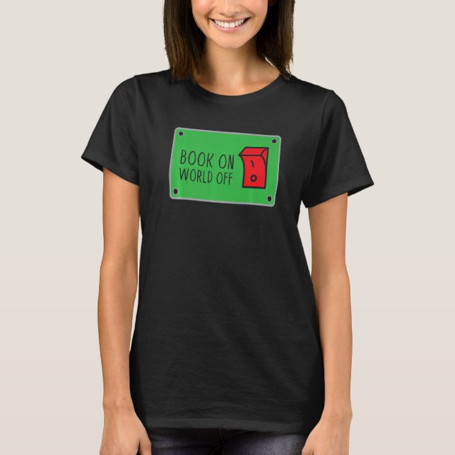Reading  Library Women Bookworm T-Shirt (Vorderseite)