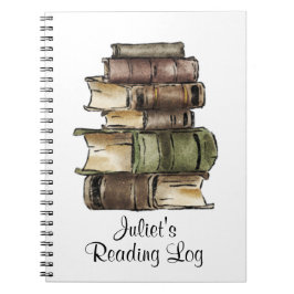 Reading-log-Notebook Notizblock