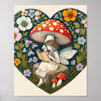 Reading Mushroom Fairy