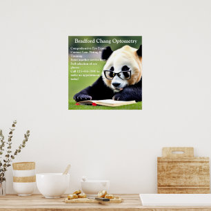 Reading Panda Chinese Optometrie Office anpassen Poster