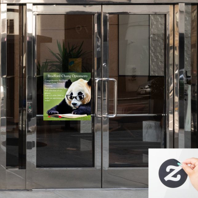 Reading Panda Optometrie Office Frontdoor anpassen Fensteraufkleber (Büro Tür)
