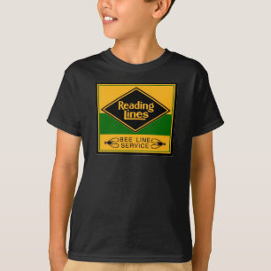 Reading Railroad Bee Line Service Kinder T-Shirts
