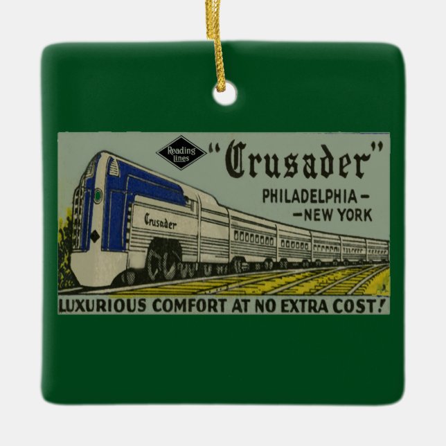 Reading Railroad Crusader 1937 Ornement en céramiq (Devant)