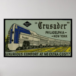 Reading Railroad Crusader 1937 Poster