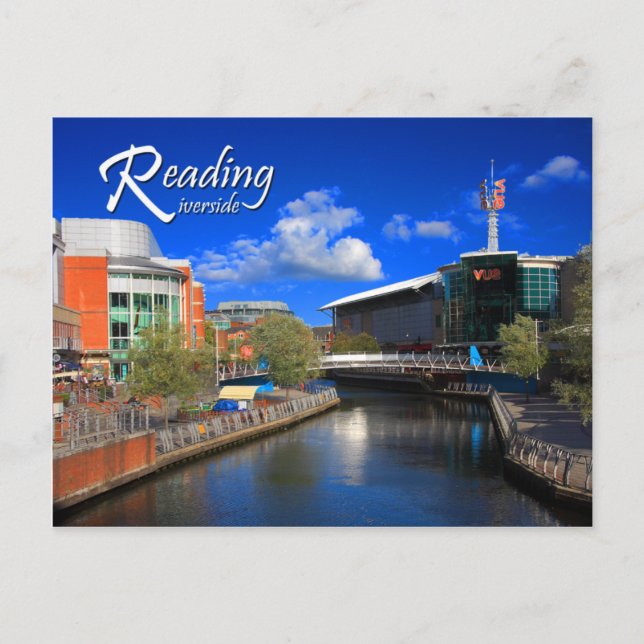 Reading Riverside Postcard Postkarte (Vorderseite)