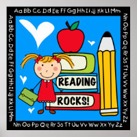 Reading Rocks Classroom Poster