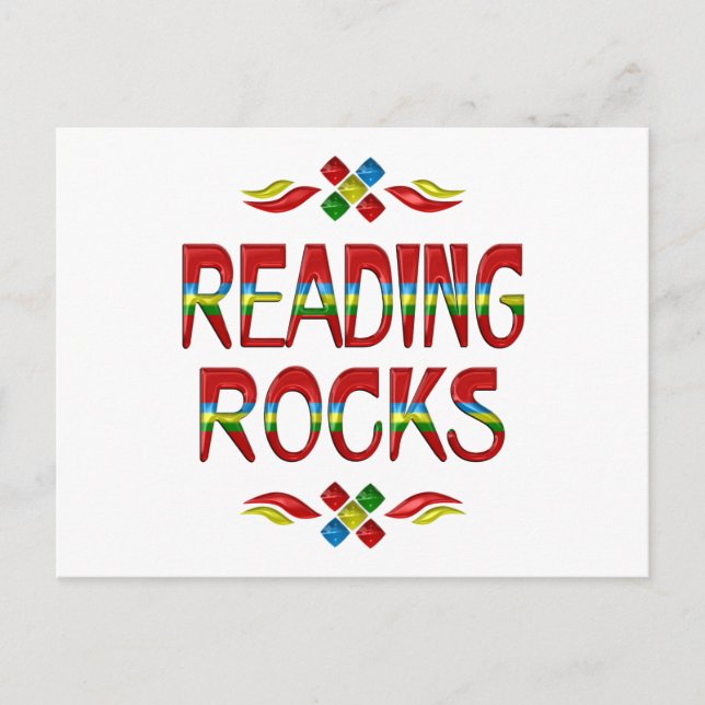Reading Rocks Postkarte (Vorderseite)