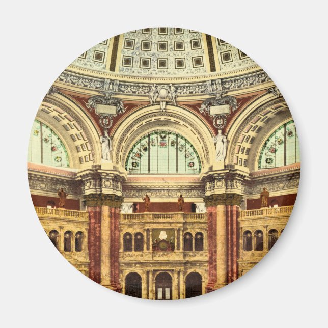 Reading Room Library of Congress Washington Magnet (Vorne)