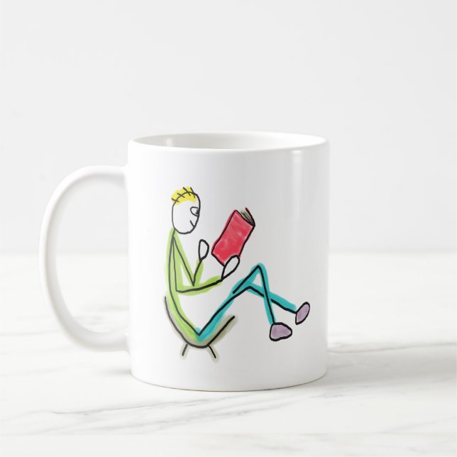 Reading Stickman Kaffeetasse (Links)