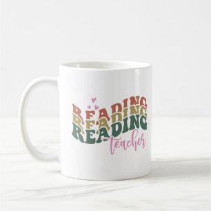 Reading Teacher Tshirt Kaffeetasse