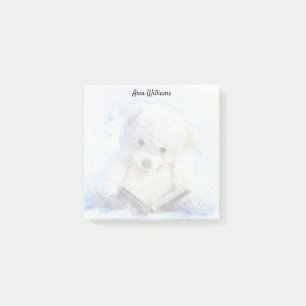 Reading Teddy Bear Post-it Klebezettel