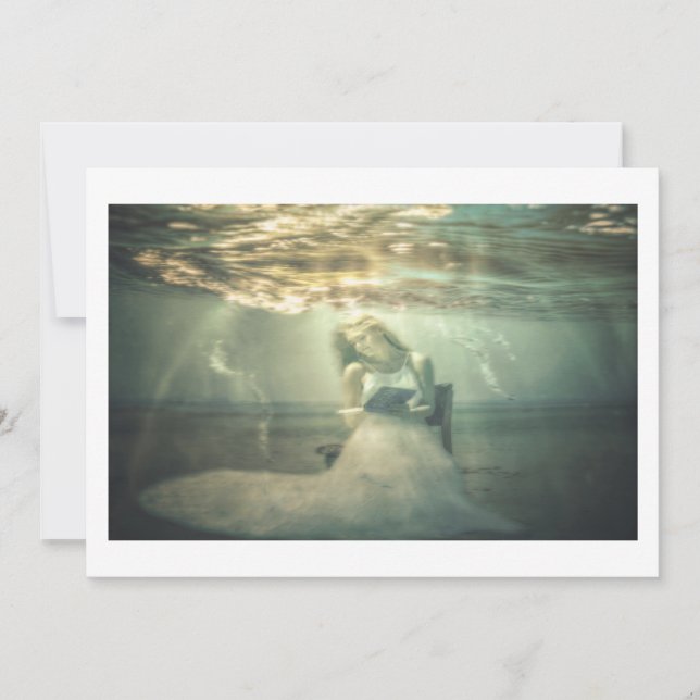 Reading Under Sea bezaubernde originale Fantasy Ar Karte (Vorderseite)